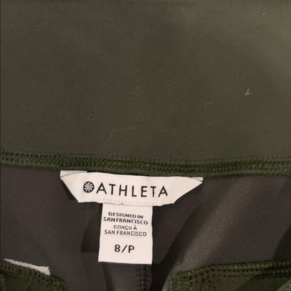 NWT Athleta Petite Olive Green Endless Pant Sz 8P - Picture 7 of 11